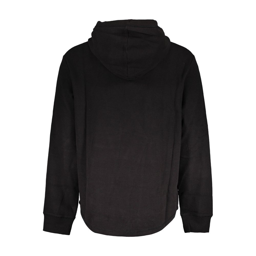 Hooded Sweatshirt Sweater by Calvin Klein for men in cotton black showcases a discreet silhouette, finished with a discreet hooded neckline and for a discreet look.