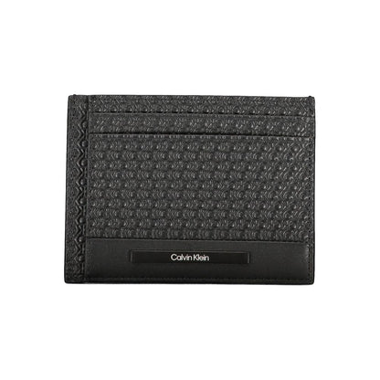 Cardholder Wallet by Calvin Klein for men in leather black showcases a refined silhouette, artfully capturing the essence of the refined Leather Cardholder Wallet design with functional card-organization.