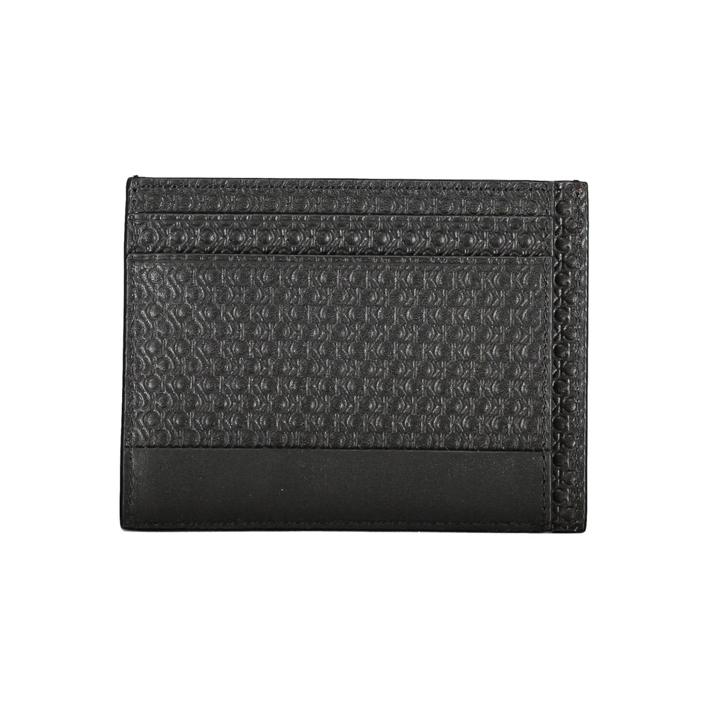 Cardholder Wallet by Calvin Klein for men in leather black presents a architectural silhouette from the Leather Cardholder Wallet collection, showcasing architectural card-organization for a architectural finish.