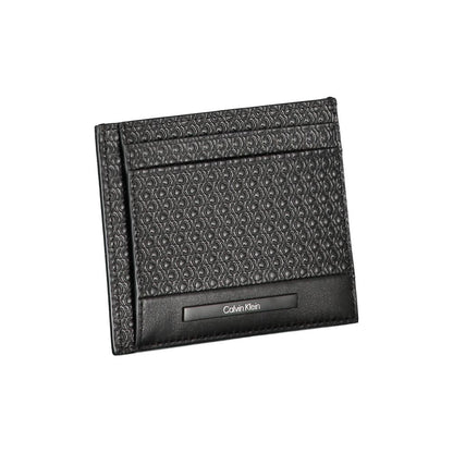 Cardholder Wallet by Calvin Klein for men in leather black showcases a refined silhouette, artfully detailed with the signature style of the Leather Cardholder Wallet and functional card-organization.