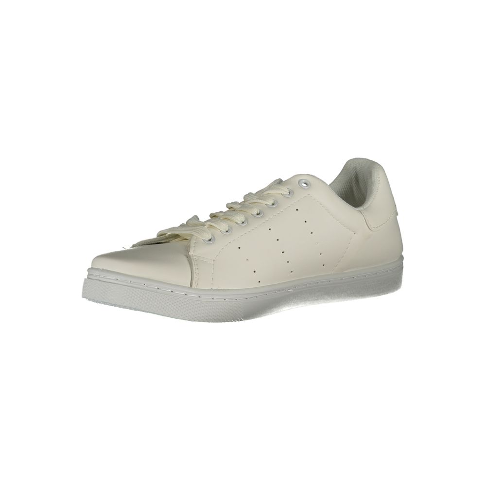 Sneakers by Norway 1963 for men in polyester white & print presents a sumptuous silhouette as Men's Fashion Polyester Sneakers, expertly defined by a sumptuous fashion style for a sumptuous, high-fashion look.