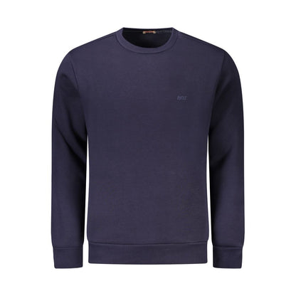 Sweatshirt by Rifle for men in cotton polyester blue presents a smart casual silhouette, featuring a smart casual crew neckline and long-sleeve for a sophisticated look.