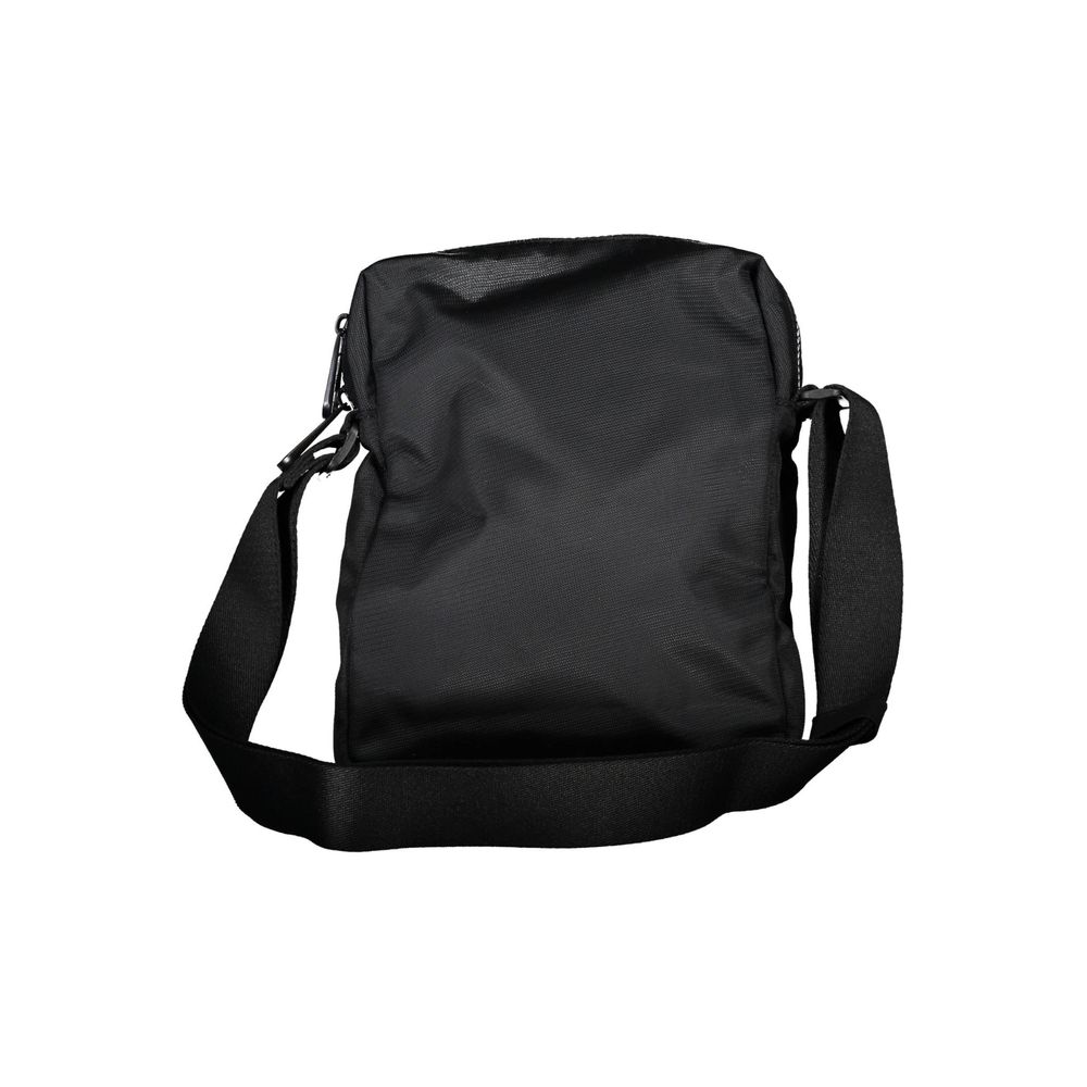 Shoulder Bag by Calvin Klein for men in polyester & polyurethane black features a statuesque silhouette, showcasing a secure zipper and statuesque internal-pockets with versatile shoulder-strap & adjustable-strap for a statuesque finish.
