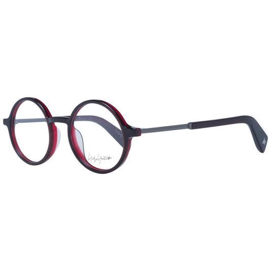 Eyeglasses Frames by Yohji Yamamoto for unisex in and red showcases an refined full-frame frame design featuring a sophisticated red coloured frame for an refined and refined aesthetic.