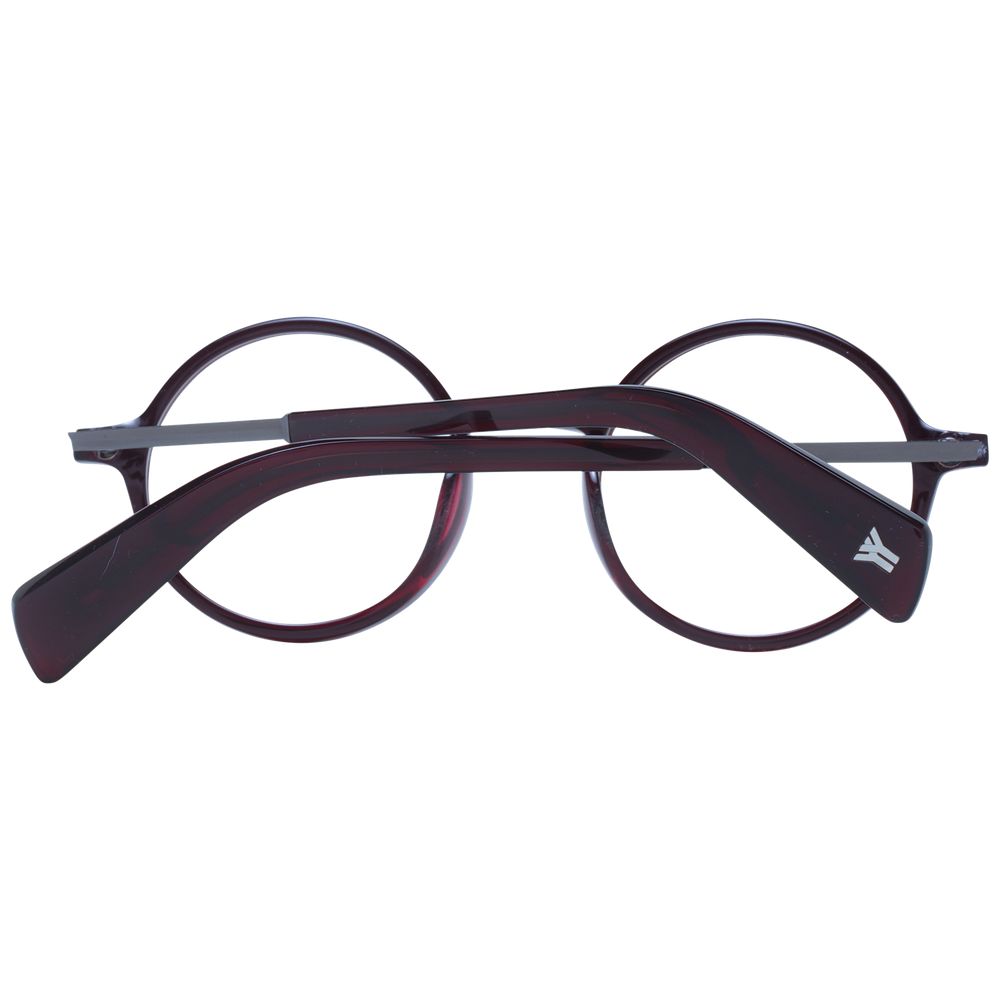 Eyeglasses Frames by Yohji Yamamoto for unisex in and red showcases a refined silhouette, detailed with a red coloured frame finish and a sophisticated full-frame frame design.