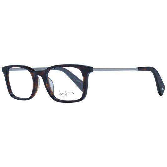 Eyeglasses Frames by Yohji Yamamoto for unisex in acetate brown showcases a refined full-frame frame design with a refined brown coloured frame finish for a refined and sophisticated look.