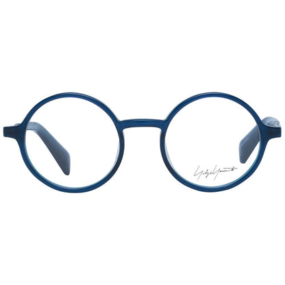 Eyeglasses Frames by Yohji Yamamoto for unisex in blue features an refined silhouette, showcasing the refined blue coloured frame and sophisticated full-frame frame design.
