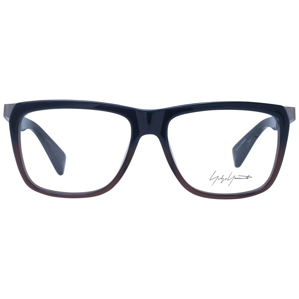 Eyeglasses Frames by Yohji Yamamoto for unisex in acetate and blue showcases a refined silhouette, detailed with a blue coloured frame finish and a sophisticated full-frame frame design.