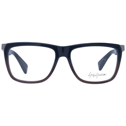 Eyeglasses Frames by Yohji Yamamoto for unisex in acetate and blue showcases a refined silhouette, detailed with a blue coloured frame finish and a sophisticated full-frame frame design.