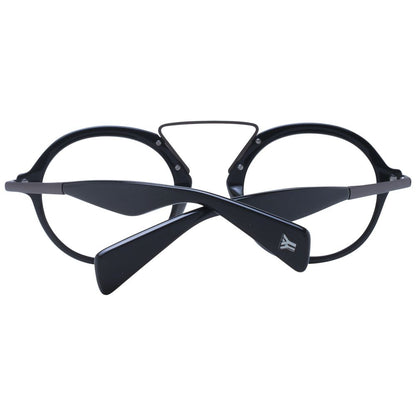 Eyeglasses Frames by Yohji Yamamoto for unisex in gray features an refined silhouette, showcasing a sophisticated gray coloured frame and refined full-frame frame design for a refined look.