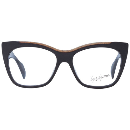 Eyeglasses Frames by Yohji Yamamoto for unisex in acetate brown features a refined silhouette, showcasing a refined brown coloured frame and full-frame frame design for a sophisticated, premium look.