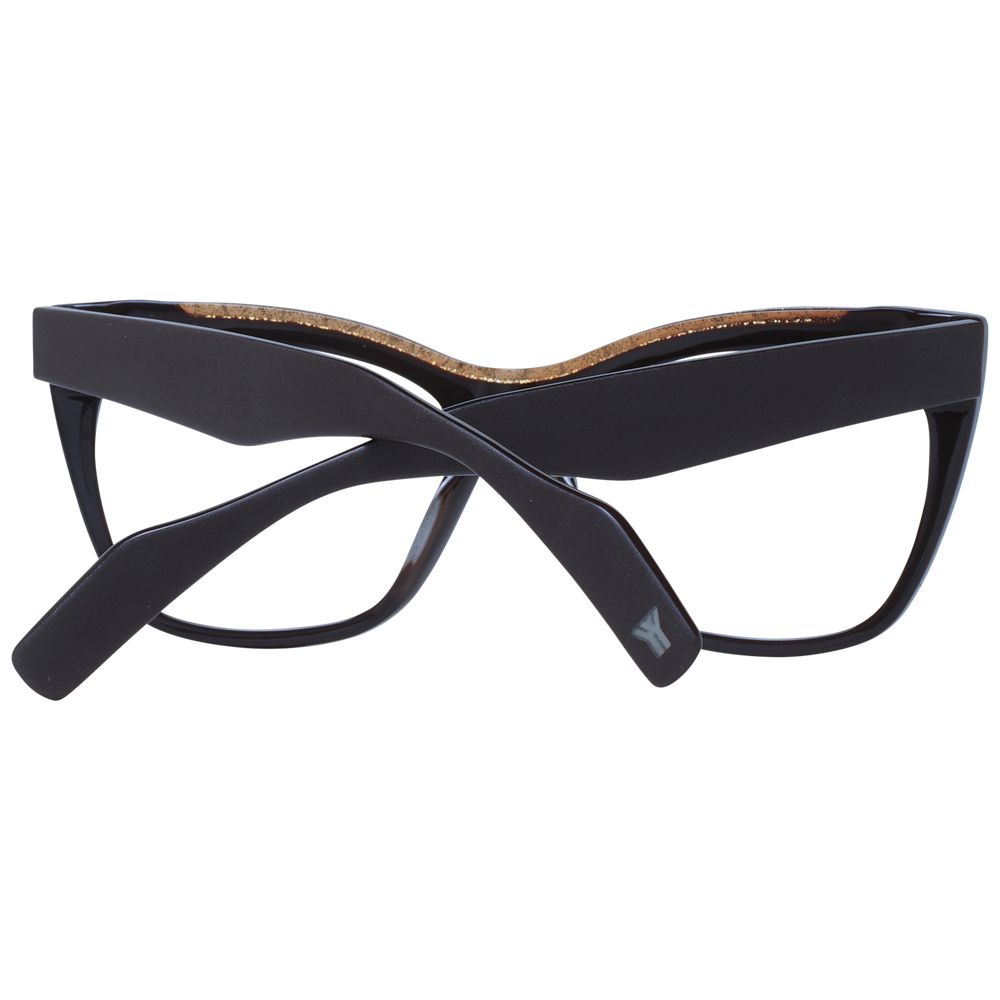 Eyeglasses Frames by Yohji Yamamoto for unisex in acetate brown showcases a refined full-frame frame design with a refined brown coloured frame finish for a refined and sophisticated look.