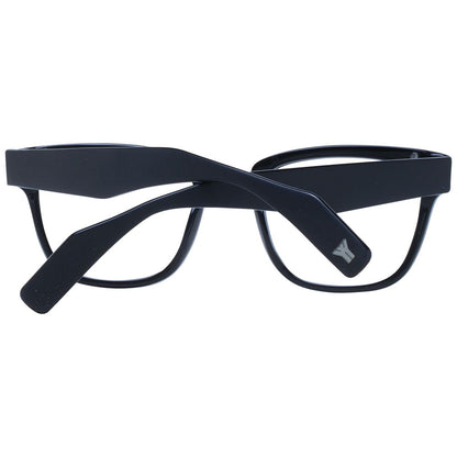 Eyeglasses Frames by Yohji Yamamoto for unisex in acetate and black showcases an refined full-frame frame design featuring a sophisticated black coloured frame for an refined and refined aesthetic.