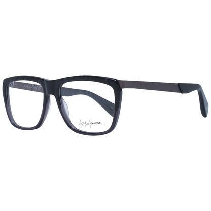Eyeglasses Frames by Yohji Yamamoto for unisex in acetate black showcases a refined full-frame frame design with a refined black coloured frame finish for a refined and sophisticated look.