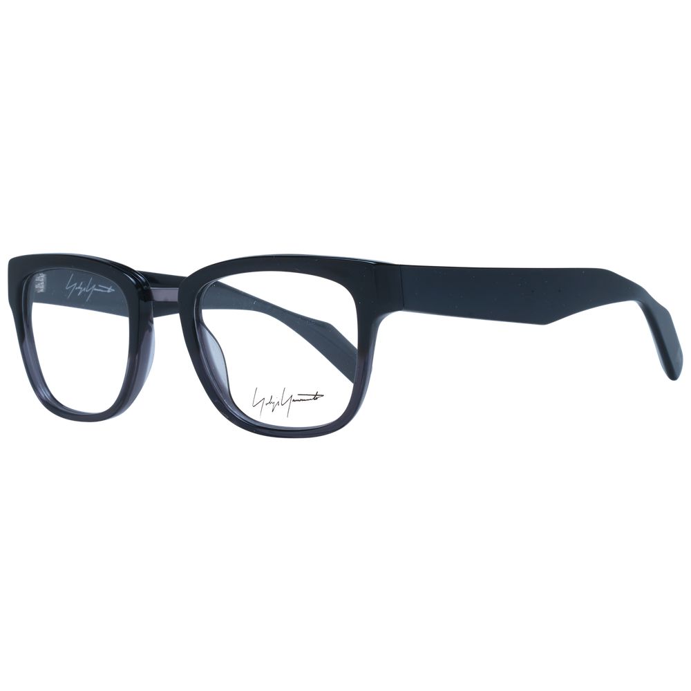 Eyeglasses Frames by Yohji Yamamoto for unisex in acetate gray showcases a refined full-frame frame design with a refined gray coloured frame finish for a refined and sophisticated look.