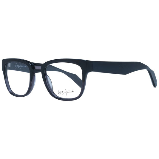Eyeglasses Frames by Yohji Yamamoto for unisex in acetate gray showcases a refined full-frame frame design with a refined gray coloured frame finish for a refined and sophisticated look.