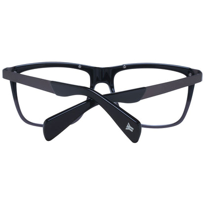 Eyeglasses Frames by Yohji Yamamoto for unisex in acetate black features an refined silhouette, showcasing the refined black coloured frame and sophisticated full-frame frame design.