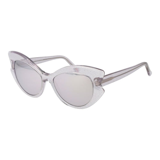 Sunglasses by Andy Wolf for unisex in acetate and purple featuring an opulent full-rim cat-eye frame design with a sophisticated purple coloured frame finish and high-performance mirrored category-3-dark-tint lens.