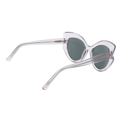 Sunglasses by Andy Wolf for unisex in acetate and purple featuring an opulent full-rim cat-eye frame design with a sophisticated purple coloured frame finish and high-performance mirrored category-3-dark-tint lens.