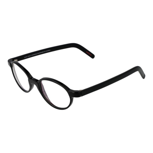 Eyeglasses Frames by Andy Wolf for unisex in acetate and black showcases an refined full-frame frame design featuring a sophisticated black coloured frame for an refined and refined aesthetic.