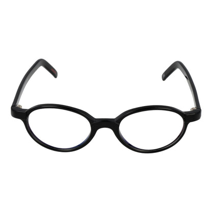 Eyeglasses Frames by Andy Wolf for unisex in acetate black features an refined silhouette, showcasing a sophisticated black coloured frame and refined full-frame frame design for a refined look.