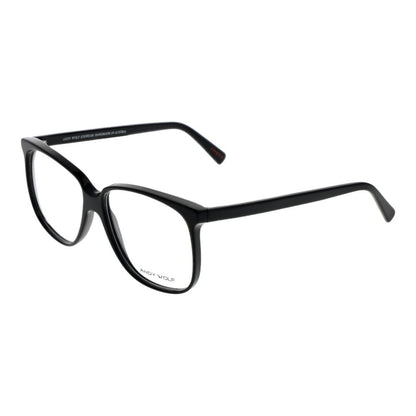 Eyeglasses Frames by Andy Wolf for unisex in acetate black features a refined silhouette, showcasing a refined black coloured frame and full-frame frame design for a sophisticated, premium look.