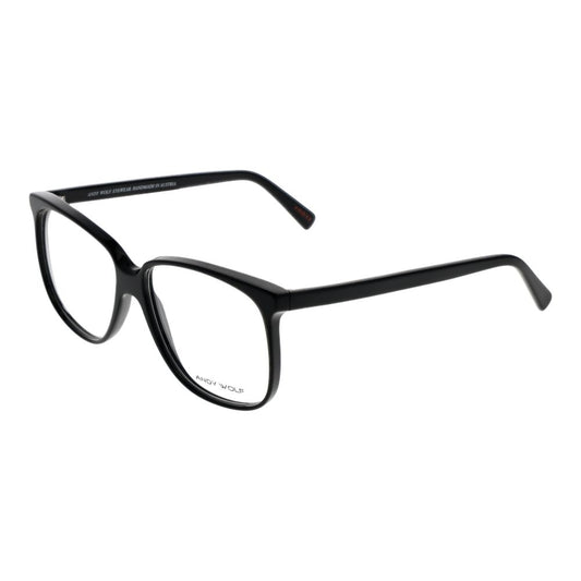 Eyeglasses Frames by Andy Wolf for unisex in acetate black features a refined silhouette, showcasing a refined black coloured frame and full-frame frame design for a sophisticated, premium look.