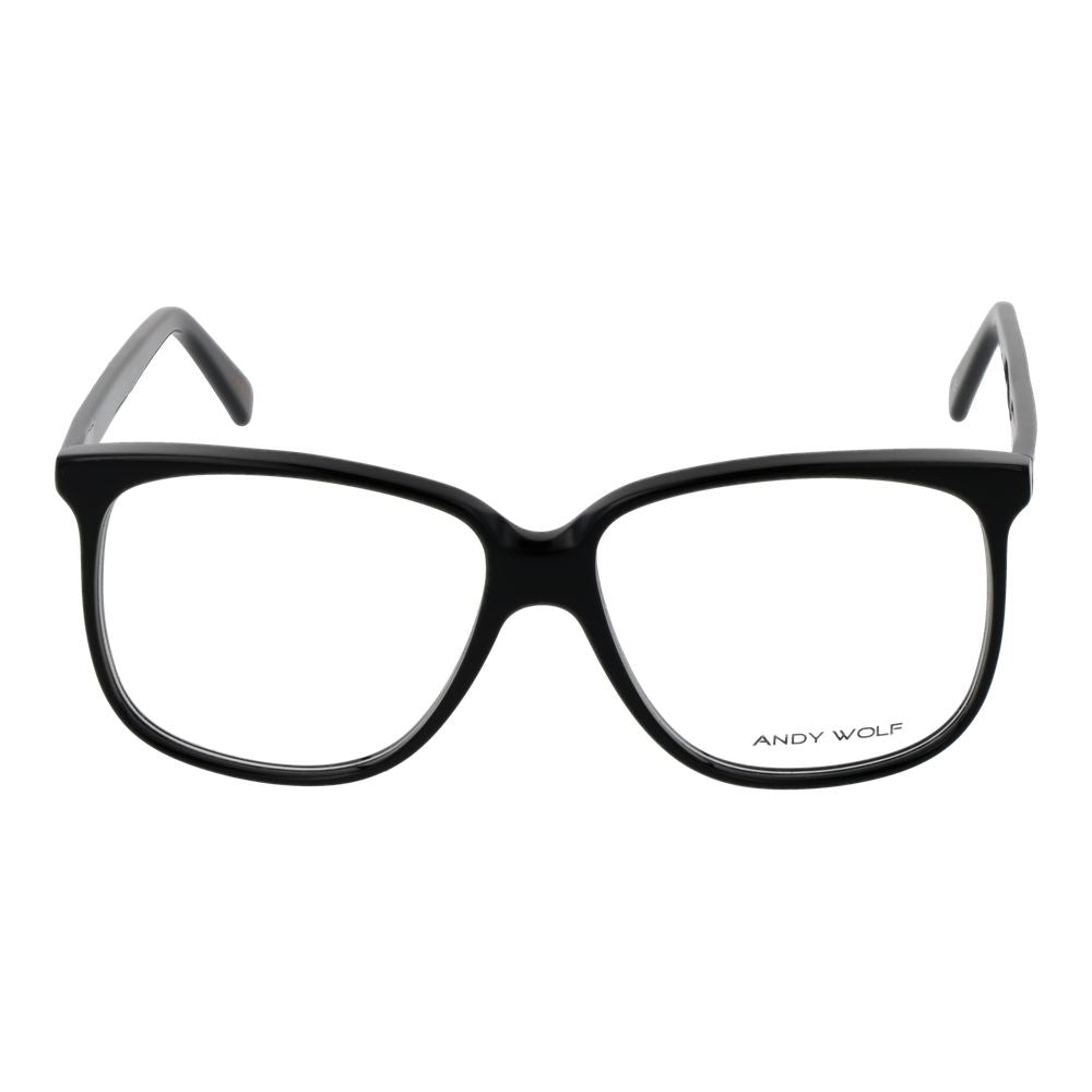 Eyeglasses Frames by Andy Wolf for unisex in acetate black features an refined silhouette, showcasing the refined black coloured frame and sophisticated full-frame frame design.