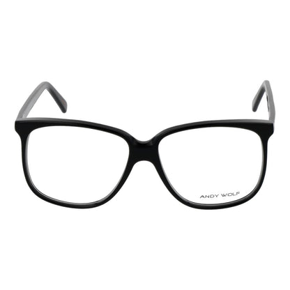Eyeglasses Frames by Andy Wolf for unisex in acetate black features an refined silhouette, showcasing the refined black coloured frame and sophisticated full-frame frame design.