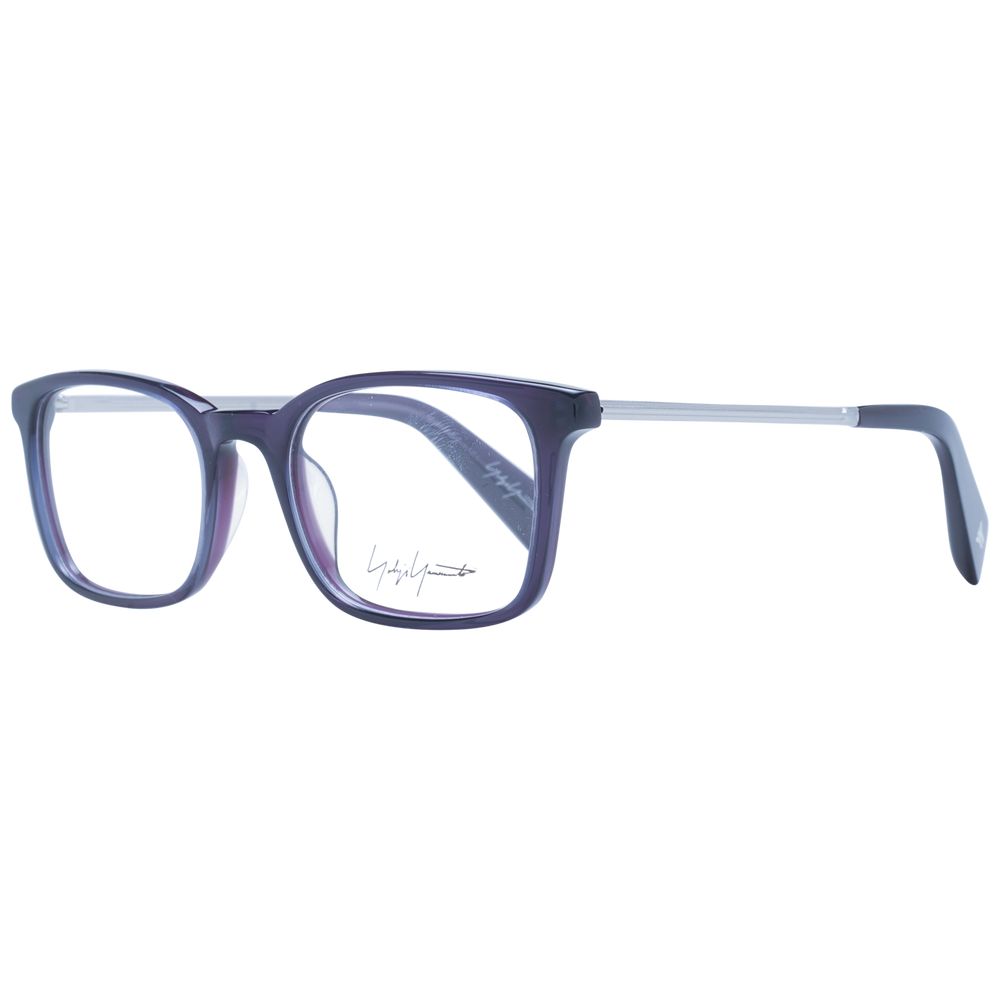 Eyeglasses Frames by Yohji Yamamoto for women in acetate and purple showcases a refined silhouette, detailed with a purple coloured frame finish and a sophisticated full-frame frame design.