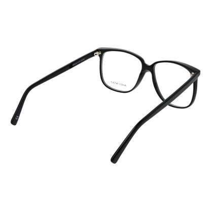 Eyeglasses Frames by Andy Wolf for unisex in acetate black showcases a reflective silhouette, artfully incorporating a sophisticated black coloured frame with a distinct full-frame frame design.