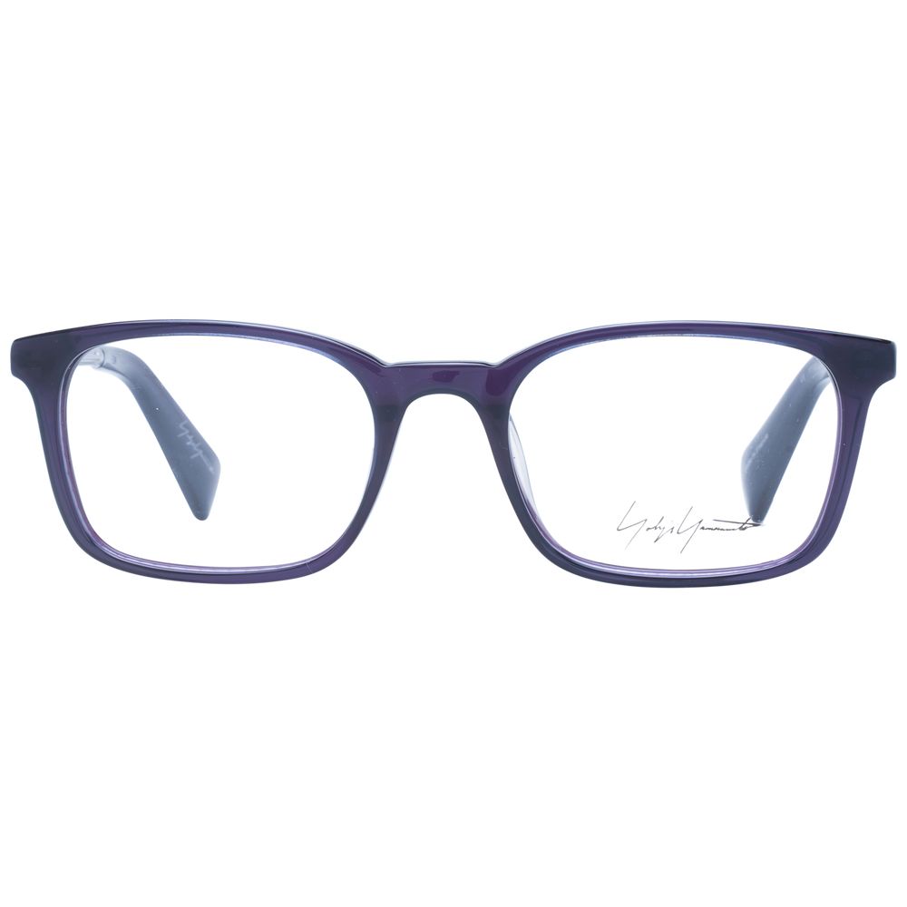 Eyeglasses Frames by Yohji Yamamoto for women in acetate and purple showcases an refined full-frame frame design featuring a sophisticated purple coloured frame for an refined and refined aesthetic.