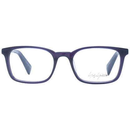 Eyeglasses Frames by Yohji Yamamoto for women in acetate and purple showcases an refined full-frame frame design featuring a sophisticated purple coloured frame for an refined and refined aesthetic.