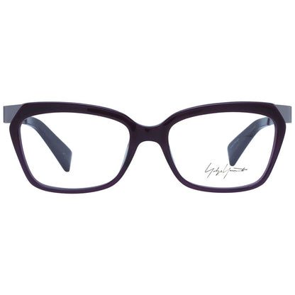 Eyeglasses Frames by Yohji Yamamoto for unisex in acetate purple features a refined silhouette, showcasing a refined purple coloured frame and full-frame frame design for a sophisticated, premium look.