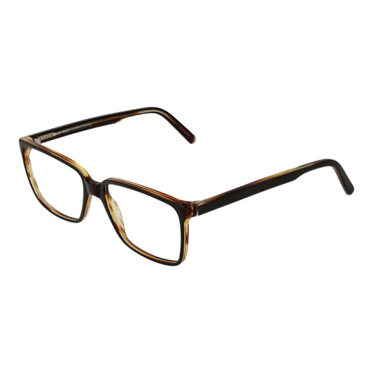 Eyeglasses Frames by Andy Wolf for unisex in acetate brown features a refined silhouette, showcasing a refined brown coloured frame and full-frame frame design for a sophisticated, premium look.