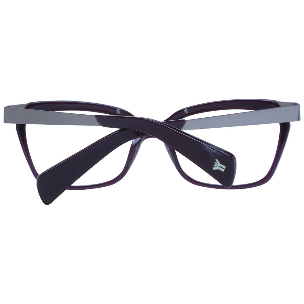 Eyeglasses Frames by Yohji Yamamoto for unisex in acetate purple features an refined silhouette, showcasing the refined purple coloured frame and sophisticated full-frame frame design.