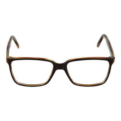 Eyeglasses Frames by Andy Wolf for unisex in acetate brown showcases a reflective silhouette, artfully incorporating a sophisticated brown coloured frame with a distinct full-frame frame design.