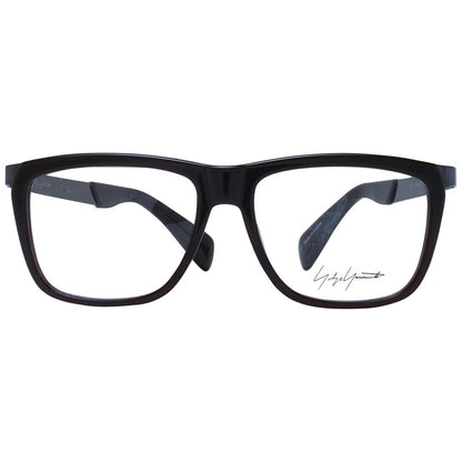Eyeglasses Frames by Yohji Yamamoto for unisex in acetate and brown showcases an refined full-frame frame design featuring a sophisticated brown coloured frame for an refined and refined aesthetic.