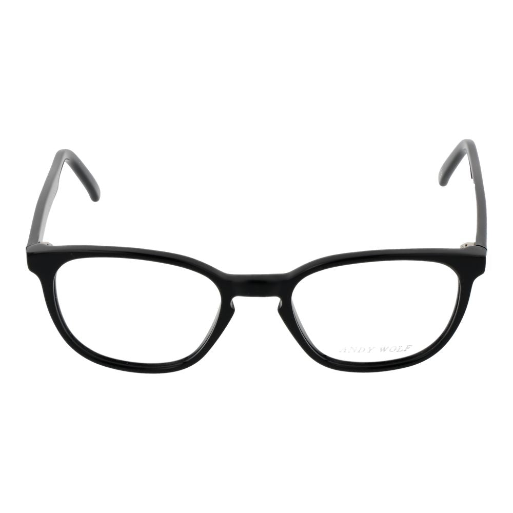 Eyeglasses Frames by Andy Wolf for unisex in acetate and black showcases a refined silhouette, detailed with a black coloured frame finish and a sophisticated full-frame frame design.