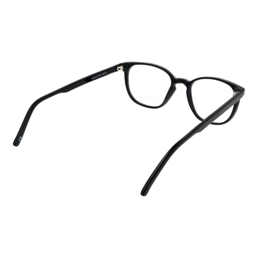 Eyeglasses Frames by Andy Wolf for unisex in acetate black features an refined silhouette, showcasing the refined black coloured frame and sophisticated full-frame frame design.