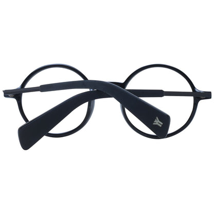 Eyeglasses Frames by Yohji Yamamoto for unisex in acetate black showcases a refined full-frame frame design with a refined black coloured frame finish for a refined and sophisticated look.