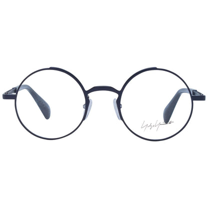 Eyeglasses Frames by Yohji Yamamoto for unisex in metal and blue showcases a refined silhouette, detailed with a blue coloured frame finish and a sophisticated full-frame frame design.