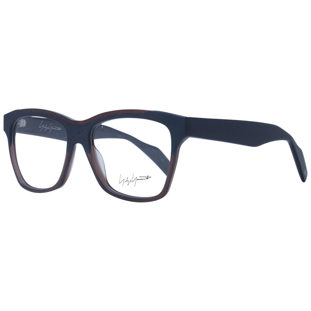 Eyeglasses Frames by Yohji Yamamoto for unisex in acetate blue features a refined silhouette, showcasing a refined blue coloured frame and full-frame frame design for a sophisticated, premium look.