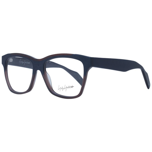 Eyeglasses Frames by Yohji Yamamoto for unisex in acetate blue features a refined silhouette, showcasing a refined blue coloured frame and full-frame frame design for a sophisticated, premium look.