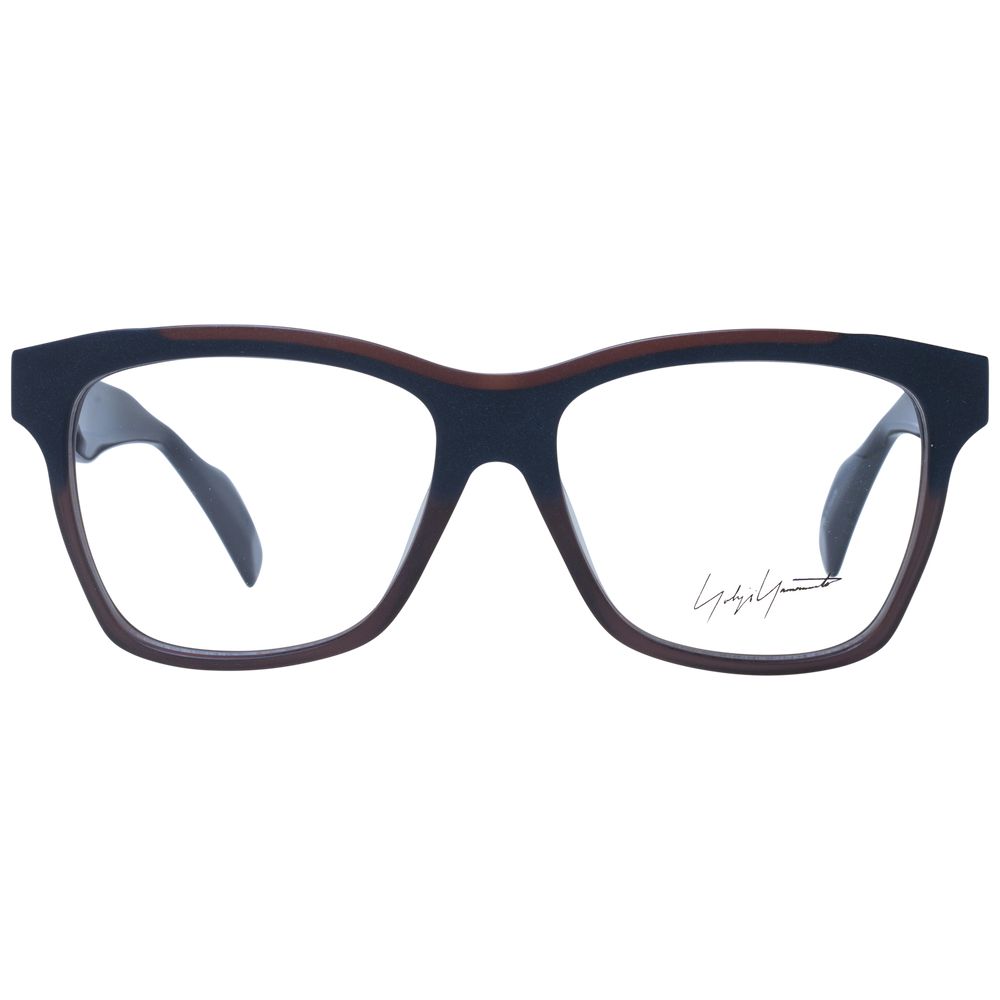 Eyeglasses Frames by Yohji Yamamoto for unisex in acetate blue features an refined silhouette, showcasing a sophisticated blue coloured frame and refined full-frame frame design for a refined look.
