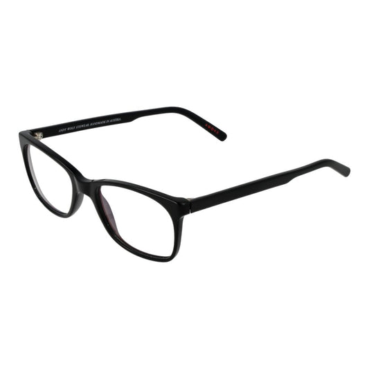 Eyeglasses Frames by Andy Wolf for unisex in acetate and black showcases an refined full-frame frame design featuring a sophisticated black coloured frame for an refined and refined aesthetic.