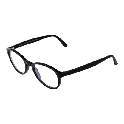 Eyeglasses Frames by Andy Wolf for unisex in acetate black features a refined silhouette, showcasing a refined black coloured frame and full-frame frame design for a sophisticated, premium look.