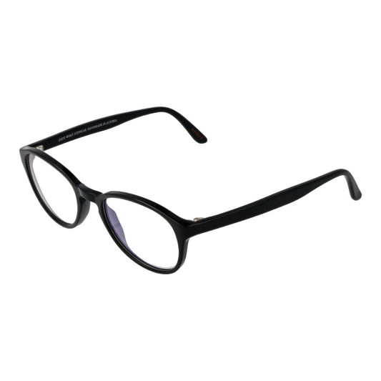 Eyeglasses Frames by Andy Wolf for unisex in acetate black features a refined silhouette, showcasing a refined black coloured frame and full-frame frame design for a sophisticated, premium look.