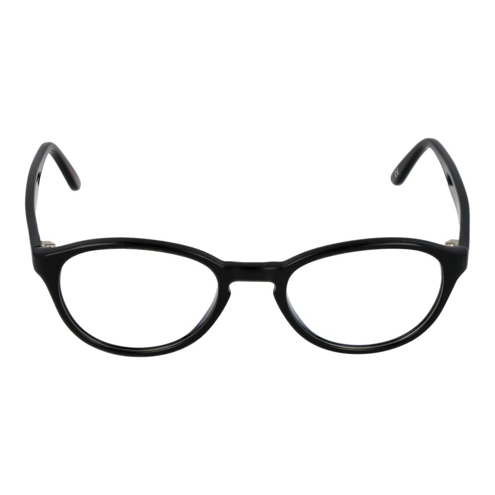 Eyeglasses Frames by Andy Wolf for unisex in acetate black features an refined silhouette, showcasing a sophisticated black coloured frame and refined full-frame frame design for a refined look.