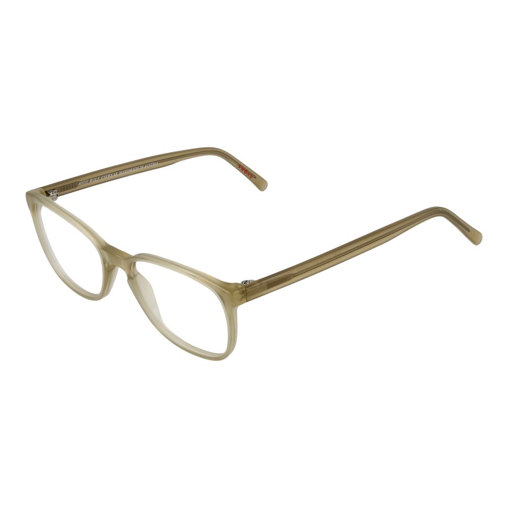 Eyeglasses Frames by Andy Wolf for unisex in acetate and beige showcases a refined silhouette, detailed with a beige coloured frame finish and a sophisticated full-frame frame design.
